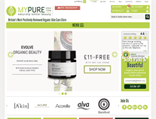 Tablet Screenshot of mypure.co.uk